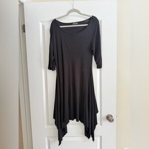 Charlie Paige Elegant Black asymmetric dress